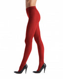 50 denier rød satin tights Oroblu