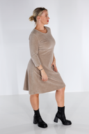 Elli kjole beige babycord
