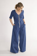 Anette jumpsuit i blå denim