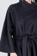 Hailey ullponcho i sort