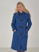 Idunn Duffel coat blåpetrol ull