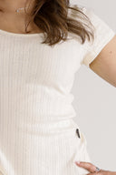Beate creamfarvet T-shirt