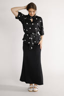 Bekka bluse sort og hvid