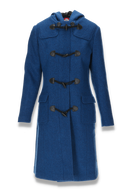 Idunn Duffel coat blåpetrol ull