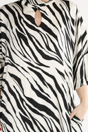 Cornelia kjole sort og hvid zebra