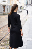 Kristine sort midikjole