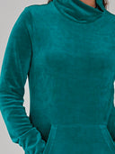 Lilli sjøgrønn sporty velurkjole