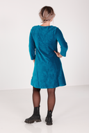 Margrete petrol babycord tunika