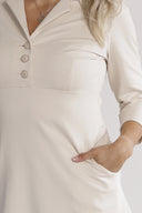 Kristine cremefarvet kjole