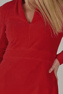 Elsi rød basiskjole