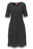 Sara sort bambuskjole