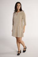 Margrete beige tunika kjole