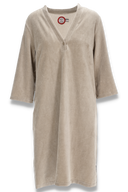 Petra beige velourkjole