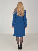 Idunn Duffel coat blåpetrol ull