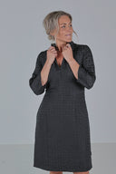 Mina sort elegant kjole