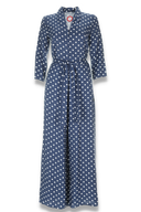 Sissi blå og hvid jumpsuit