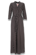 Sissi brun og hvid jumpsuit
