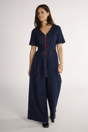 Solveig jumpsuit i mørkeblå denim