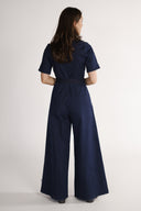 Solveig jumpsuit i mørkeblå denim