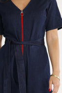 Solveig jumpsuit i mørkeblå denim