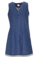 Aase denim kjole mørk blå