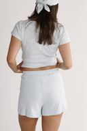 Tori himmelblå shorts
