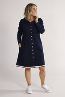 Dorthy mørkblå denim kjole