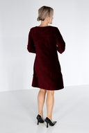 Margrete burgunder babycord tunika