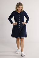 Dorthy mørkblå denim kjole