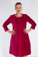 Elli kjole babycord cerise