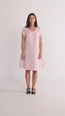 Hannalena pastelfarvet rosa linkjole