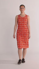 May Britt orange kjole