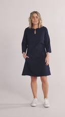Gloria mørkeblå denimkjole