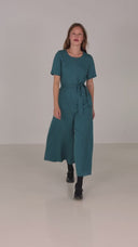 Laura petrol jumpsuit