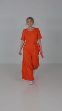 Laura orange jumpsuit