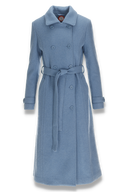 Carola ullkåpe i dusty blue