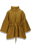 Hailey ullponcho i okergul