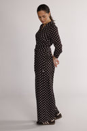 Sissi brun og hvit jumpsuit